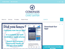 Tablet Screenshot of compasscommunityhealth.org